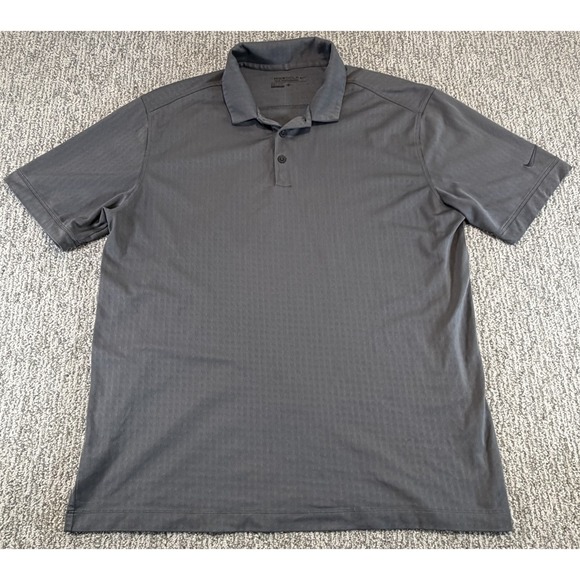 Nike Other - Nike Dri-FIT Golf Polo Shirt Mens L Gray Standard Fit Performance 677387-021